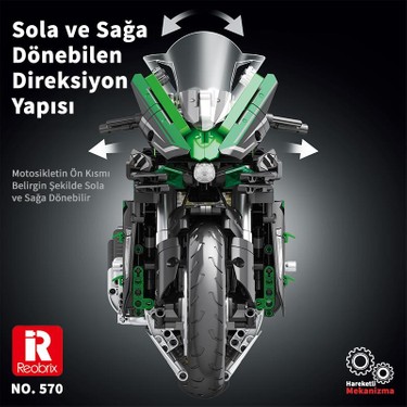 Reobrix Technic 570 Ninja H2 Sx Se Motor Yaratıcı Yapı Blok Fiyatı
