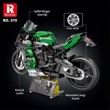 Reobrix Technic 570 Ninja H2 Sx Se Motor Yaratıcı Yapı Blok Fiyatı