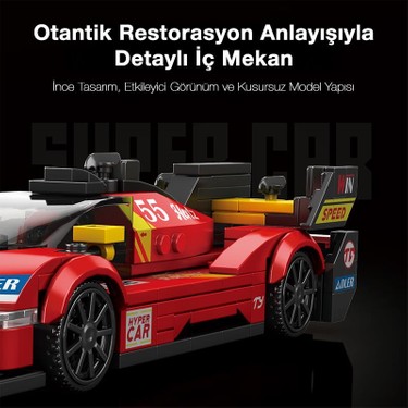 Reobrix Technic 661 Ferrari 499P Spor Araba Yaratıcı Yapı Fiyatı
