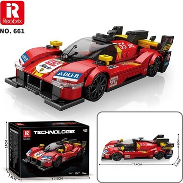 Ferrari 10台セット Reobrix Technic 661 Ferrari 499P Spor Araba Yaratıcı Yapı Fiyatı