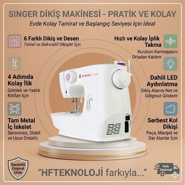 Singer Dikiş Makinesi, Dikiş Projelerinizi Hayata Geçirmeniz Fiyatı