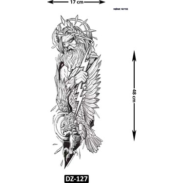 Airbrush Tattoo Antik Yunan 1 Haftalık Tam Kol Bacak Fiyatı