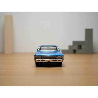 Kinsmart 1:43 Ölçek Mavi Chevrolet Impala Metal Araba Çek Fiyatı