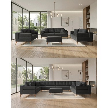 Velura Home & Living Zeri Modüler Yataklı 3 Adet Üçlü Kanepe Fiyatı