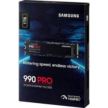 Samsung 1Tb 990 Pro Mz-V9P1T0Bw 7450-6900Mb-S Pcie Nvme M.2 Fiyatı
