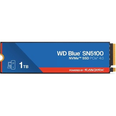 WD Blue SN5100 1TB NVMe M.2 SSD 7100 MB/s Okuma Hızı 6700 Fiyatı