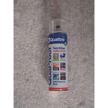 Quattro Su Sızdırmaz Sprey 500 ml Şeffaf Renk ile Kolay Fiyatı