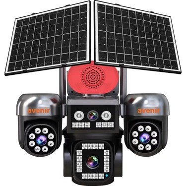 Avenir AV-S446 4 Kameralı 3 Ptz'li 12MP Güneş Enerjili Fiyatı