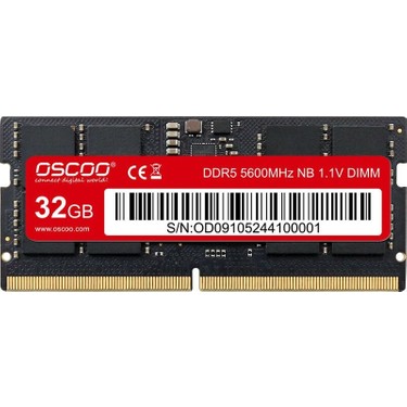 Oscoo N300 32GB 5600MHZ CL46 Ddr5 Sodımm 1.1V Ram Fiyatı