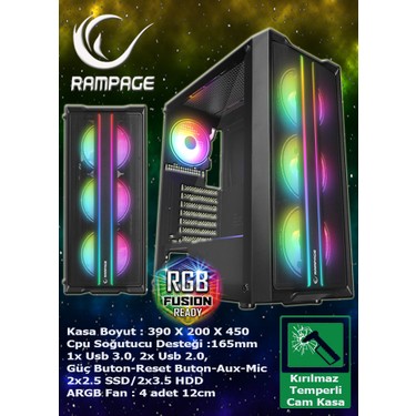 Warbox Hulk Gaming Takım Bilgisayar GeForce GT740 Ekran Fiyatı