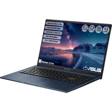 Asus Vivobook 15 X1504VA-BQ4126W Intel Core 5 120U 8gb 512GB Fiyatı