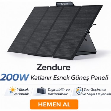 Sed Zendure 200W Katlanır Esnek Güneş Paneli Fiyatı