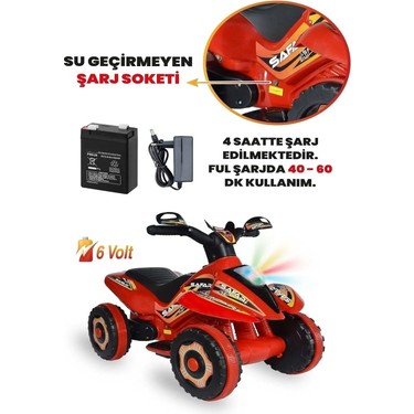 Uj Toys Safari Akülü Atv 6 Volt 65x38x48,5 cm Müzikli ve Led Fiyatı