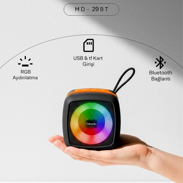 Mikado MD-29BT Anka 1200MAH 5W Siyah Usb-Bt-Tf-Tws-Aux Fiyatı