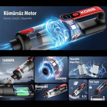 Kobb KBV20 12VOLT/ Li-Ion Şarjlı Kömürsüz Motor Hibrit Araç Fiyatı