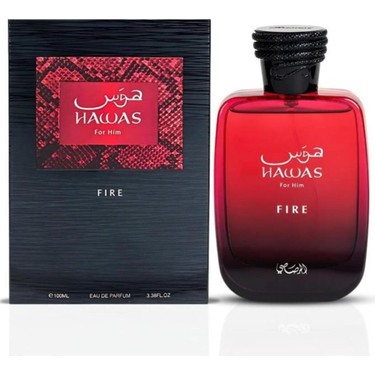 香水(男性用) Rasasi Hawas Fire Rasasi Hawas Fire EDP 100 ml Unisex Aromatik Koku ve Fiyatı