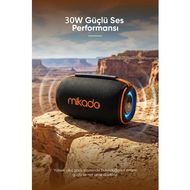Mikado MD-32BT Siyah Ipx6 30W Rgb Işıklı 4500MAH Tf Kart+Usb Fiyatı