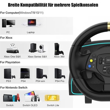 Ps4 Ps3 Pc Xbox One/s/x Ns Uyumlu 1080• Oyuncu Direksiyon Fiyatı