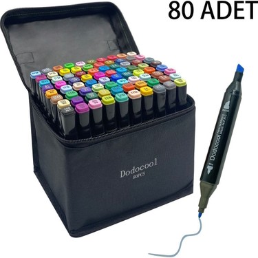 Dodocool 80 Adet Çok Renkli Çift Uçlu Tasarım Kalem Seti Fiyatı