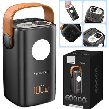 Venandin PWB60B2 60.000 Mah 100W Pd Powerbank – Laptop Şarj Fiyatı