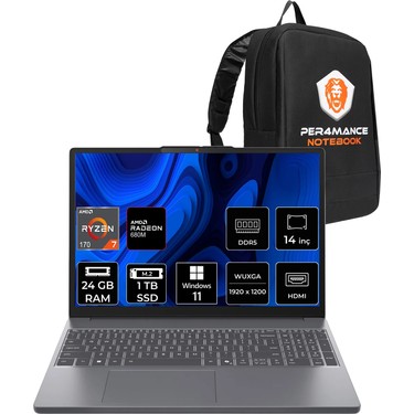 Lenovo 17.3インチノートPC Ryzen7/20GB/512GBSSD Lenovo Ideapad Slim 3 Ryzen 7 170 Notebook 24GB RAM 1TB SSD Fiyatı