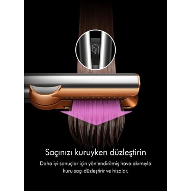Dyson Airstrait™ Saç Düzleştirici (Jasper Plum) Mor Fiyatı