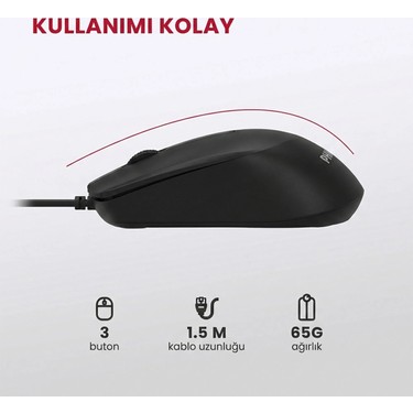 Philips SPT6234 Kablolu Türkçe Q Klavye ve Mouse Seti Siyah Fiyatı
