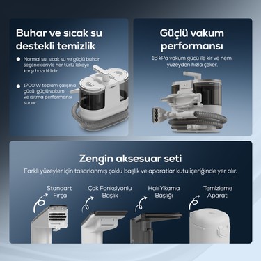 Xenon Smart Buharlı Halı Yıkama & Koltuk Temizleme Makinesi Fiyatı