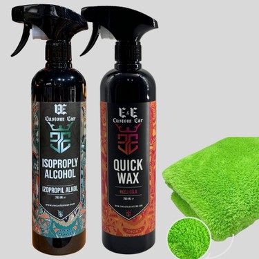 E&E Custom Car Custom Car 700 ml Alkol ve Quick Wax Seti Fiyatı
