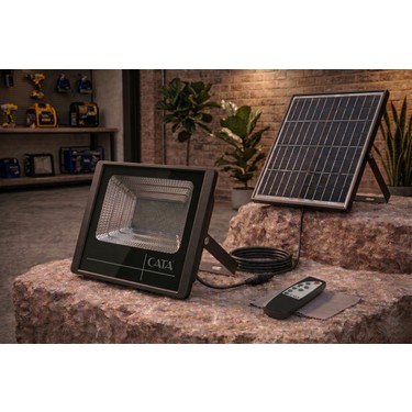 Cata Ct 4650 Amazon Kumandalı 300W Solar LED Projektör 6400K Fiyatı