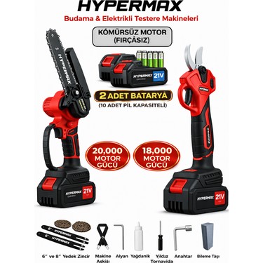 Hypermax 2'li Set Kömürsüz Çelik Şanzıman Dal Budama Makası Fiyatı