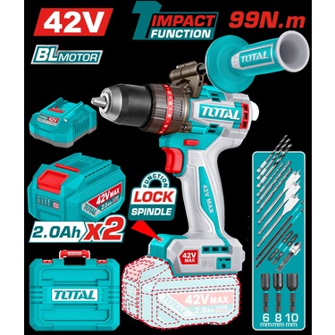Total TIDLI429982E Lı-Ion Akülü 42V Darbeli Matkap Fiyatı