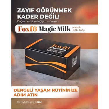 Foxf6 Magic Milk 30'lu Karışık Bitki Tozu Yumuşak Lezzetli Fiyatı