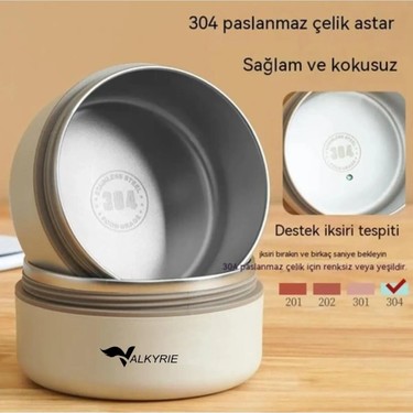 Valkyrie Paslanmaz Çelik Yemek Termosu Seti 3 Gözlü 304 Fiyatı