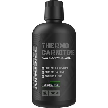 l carnitine kimler kullanamaz Kingsize Nutrition Thermo Carnitine 1000 ml Yeşil Elma Fiyatı