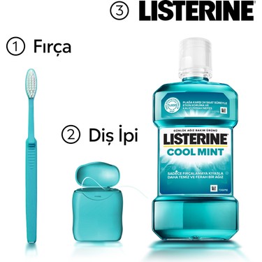 Listerine Cool Mint Ağız Bakım Suyu 500 ml x 2 – Ferah Nane Fiyatı