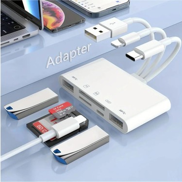 Daytona NK1032 Pro Type-C Lightning Usb-A To 2x Usb3.0 Sd Fiyatı