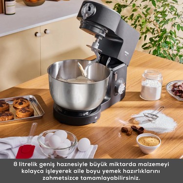 Karaca Multichef Ultra 2000W 8 Litre Stand Mikser Anthracite Fiyatı
