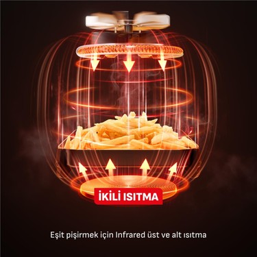 Tefal Easy Fry Infrared 2000 Watt Airfryer Fritöz - 7 Litre Fiyatı