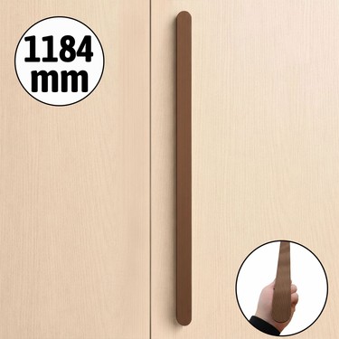 Badem10 Anzer Çizgili Saten Bronz Çekmece Kulp 1184 mm Fiyatı