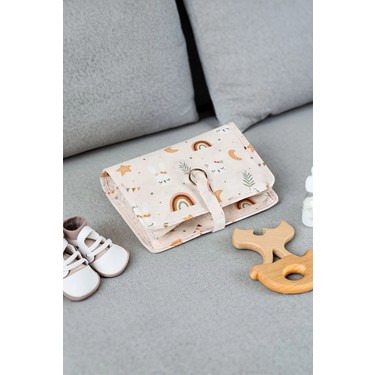 BABY L 魔除セット Meleni Baby Çok Gözlü Bebek Alt Açma Bakım Çantası 25 x 41 Fiyatı