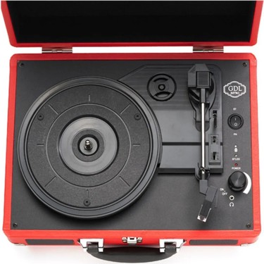 GDL Retro T317B PRO Metal İğneli Çanta Pikap Kırmızı Şarjlı Fiyatı