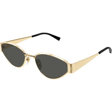 Gucci GG1853S 001 Unisex Güneş Gözlüğü Altın Metal Çerçeve Fiyatı