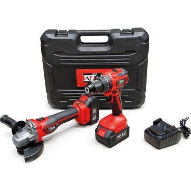 【lill様用】2脚セット Attlas Atbl 21 2'li Kömürsüz Set Akülü Matkap + Taşlama - Fiyatı