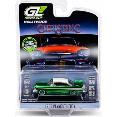 Greenlight Hollywood Christine 1958 Plymouth Fury Green Fiyatı