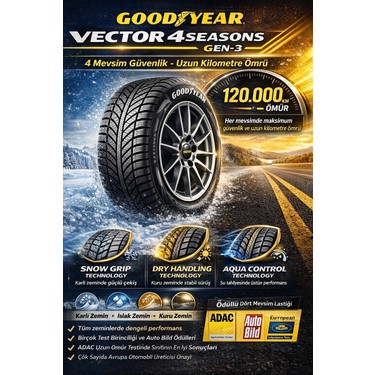 Goodyear 205/55 R16 91V Vector 4seasons Gen-3 Oto 4 Mevsim Fiyatı