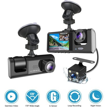Daytona A98 Blackbox Dvr Wifi Full Hd 1080P 3 Kameralı Araç Fiyatı