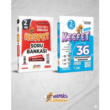 Meraklı Zihinler 2.sınıf Tüm Dersler Soru Bankası+2.sınıf 36 Kitabı
