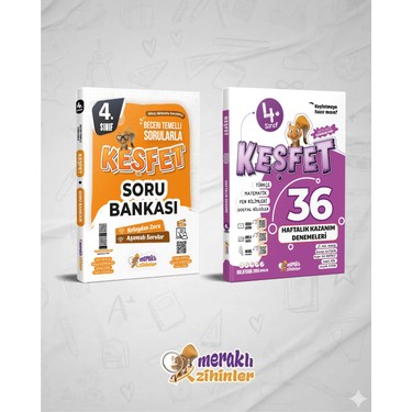 Meraklı Zihinler4.sınıf Tüm Dersler Soru Bankası+4.sınıf 36 Kitabı