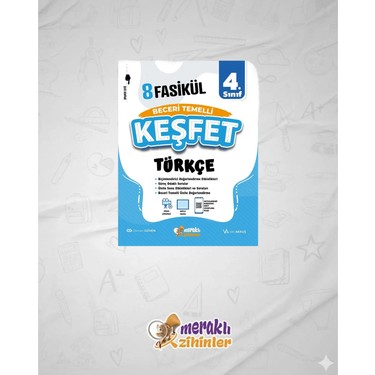 Meraklı Zihinler 4.sınıf Beceri Temelli Türkçe 8 Kitabı